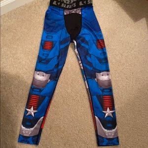 Sleefs Boys Leggings Captain America Pant Size YL